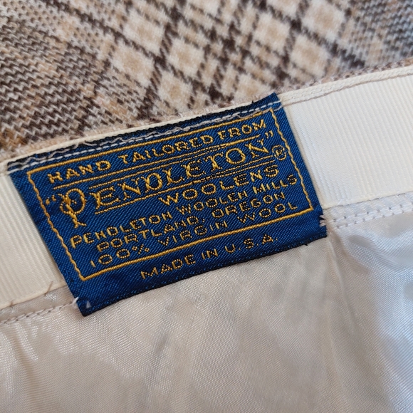 Vintage  Wool Skirt Pendleton Portland 1970s - Picture 4 of 4